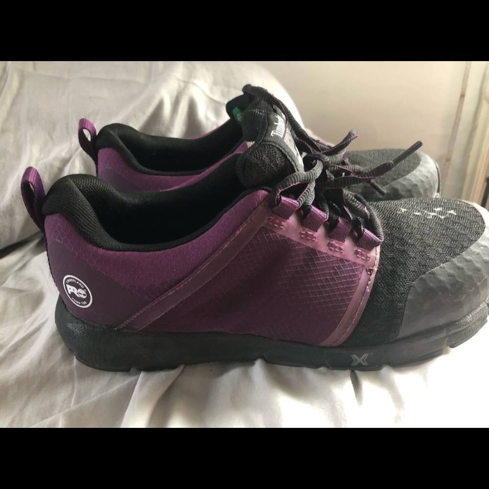 Timberland pro steel toed boots. Womens size 8